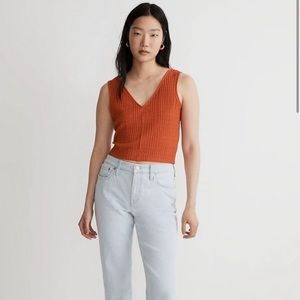 NWT madewell orange v tank